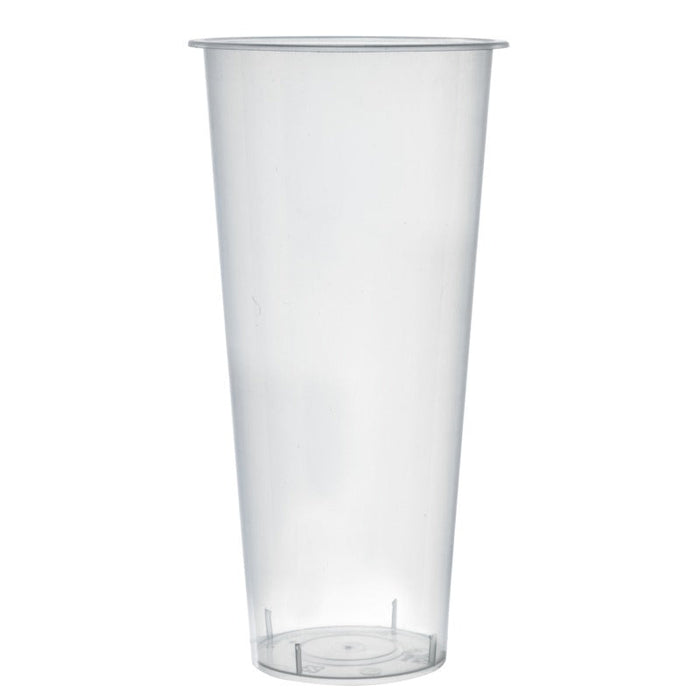 25pcs - Verre Bubble tea en PP injecté transparent - 650 ml - H 17,8 cm