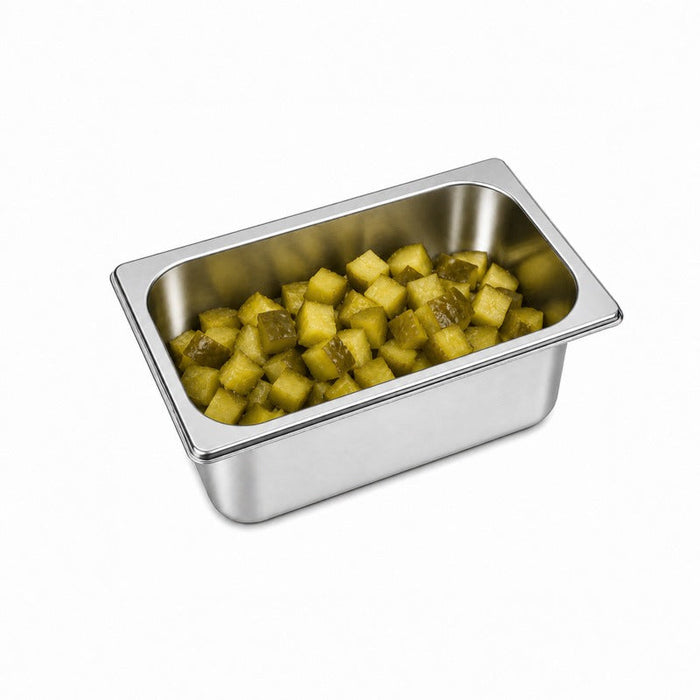 6pcs - Bac GN inox 1/3 - 32,5 cm x 17,6 cm x 6,5 cm