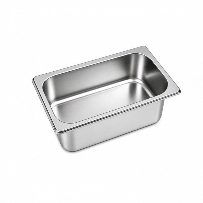 6pcs - Bac GN inox 1/3 - 32,5 cm x 17,6 cm x 6,5 cm