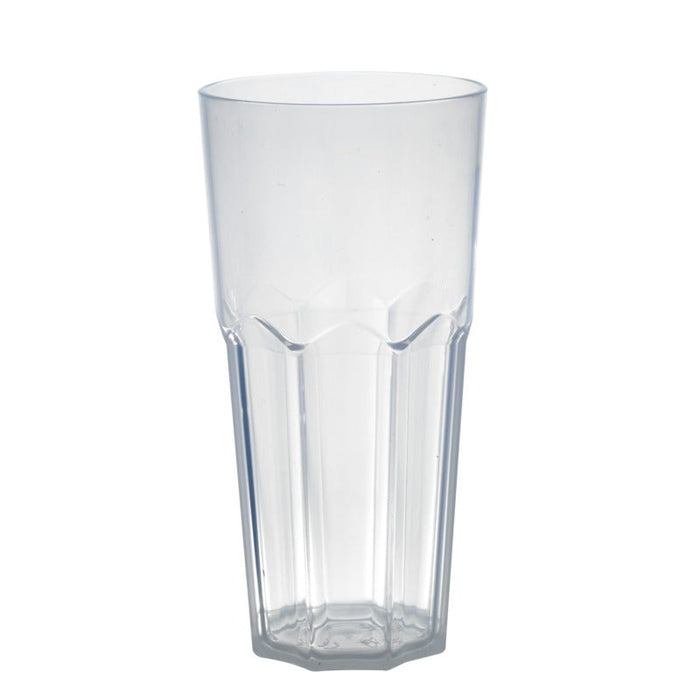 12pcs - Verre à facette Cupoly en plastique PP réutilisable - 240 ml - Ø 6,5 cm - H 12,7 cm