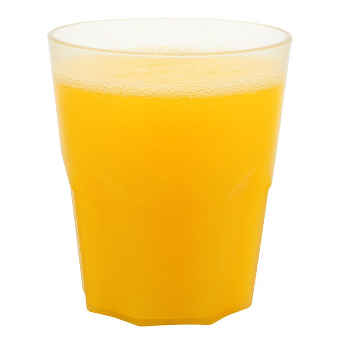 12pcs - Verre à facette Cupoly en plastique PP réutilisable - 370 ml - Ø 8,7 cm - H 9,9 cm