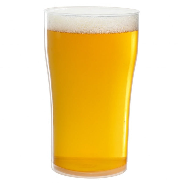 6pcs - Verre à bière Cupoly pinte en plastique PP réutilisable - 696 ml - Ø 8,8 cm - H 15,5 cm