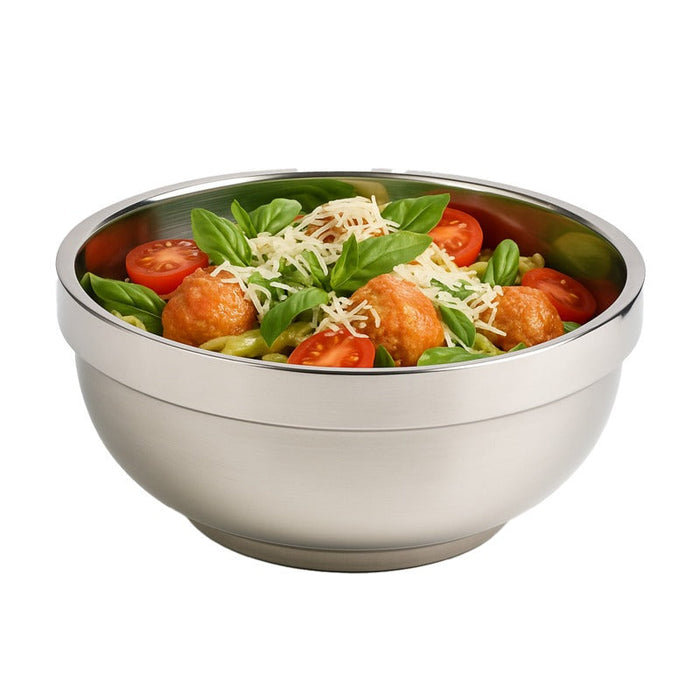 10pcs - Bol rond en inox "Noxbox" - 1500 ml - Ø 20 cm - H 9,5 cm