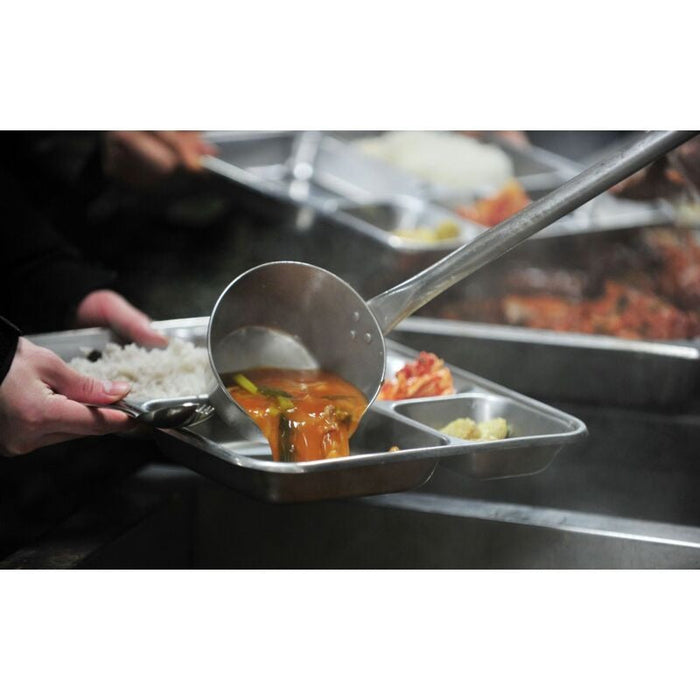 10pcs - Noxtray plateau repas inox 4 compartiments avec couvercle PP - 28,5 cm x 22,2 cm