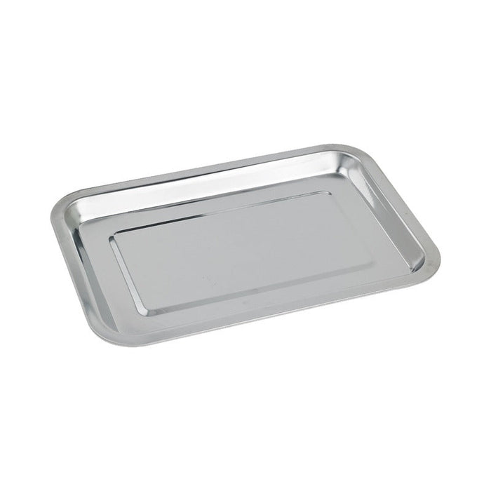 25pcs - Plateau en acier inoxydable - 32 cm x 22 cm x 2 cm