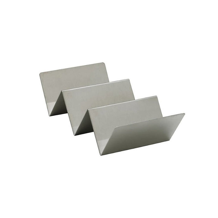 6pcs - Support en acier inoxydable pour 3 tacos - 19,9 cm x 10 cm x 6 cm