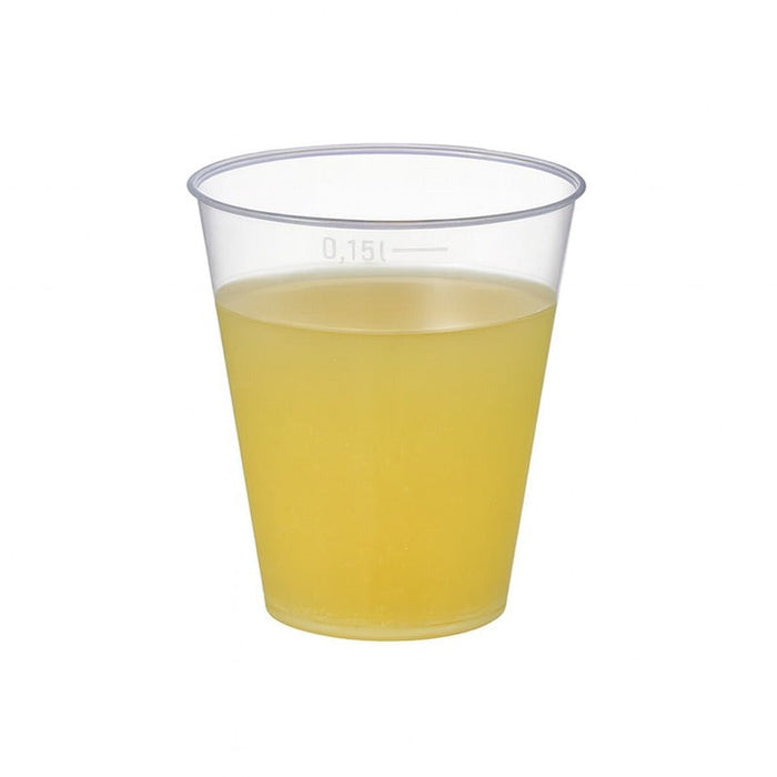 40pcs - Verre PP réutilisable "Optimal" - 165 ml - Ø 6,5 cm - H 7,5 cm