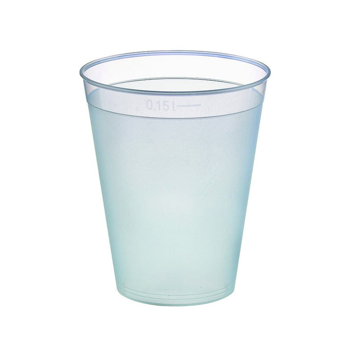 40pcs - Verre PP réutilisable "Optimal" - 165 ml - Ø 6,5 cm - H 7,5 cm