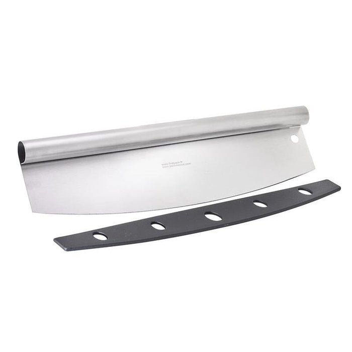 6pcs - Couteau à pizza "Rocker" en inox avec étui protecteur - 35,5 cm x 10 cm
