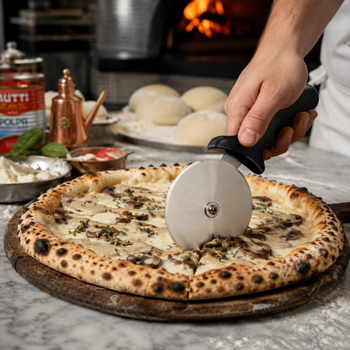 6pcs - Roulette à pizza professionnelle diamètre de lame 10 cm - 23,5 cm x 10 cm