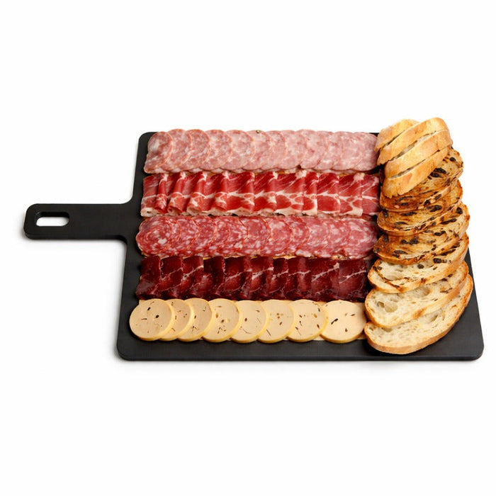 6pcs - Planche rectangulaire noire en fibre de bois - 34,3 cm x 19 cm x 0,6 cm