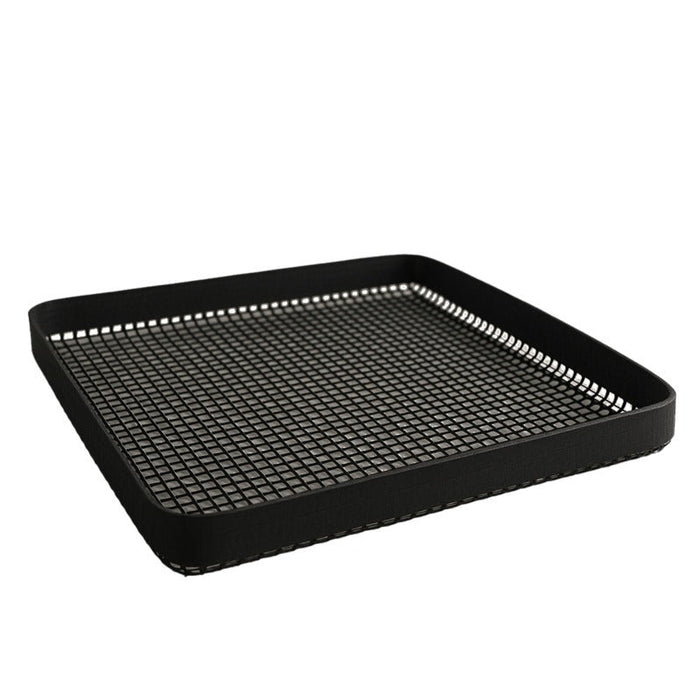 5pcs - 30,5x30,5x1,3cm - Tapis grillagé en silicone avec bordure pour BBQ