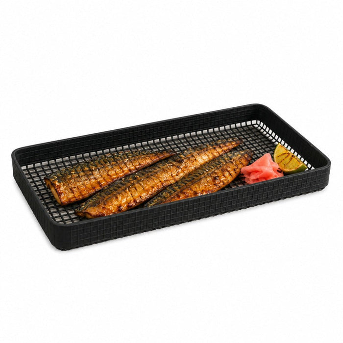 2pcs - 27,9x14x1,3cm - Tapis grillagé en silicone avec bordure pour BBQ
