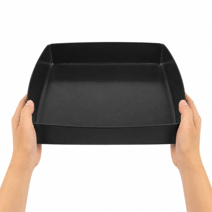 2pcs - Panier BBQ solide avec bordure - 27,9 cm x 27,9 cm x 1,3 cm