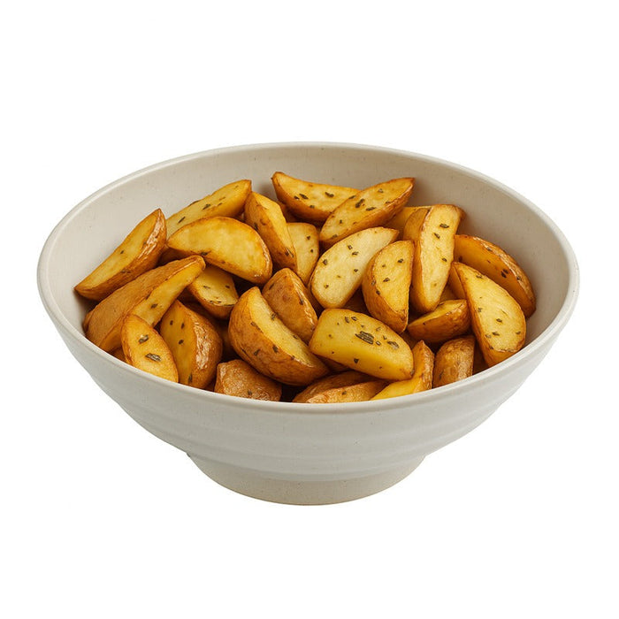 12pcs - Bol rond beige réemployable en composite "Huskly" - 1000 ml - Ø 19 cm - H 7,5 cm