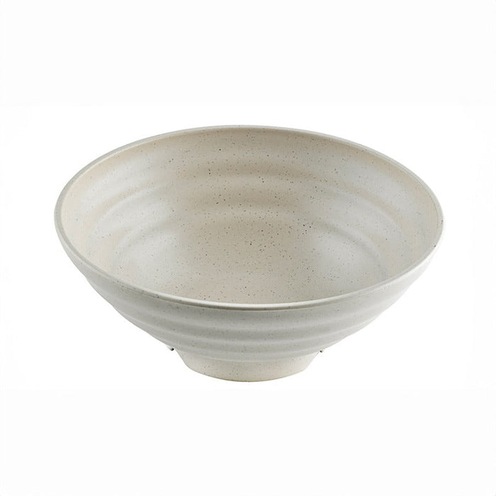 12pcs - Bol rond beige réemployable en composite "Huskly" - 1000 ml - Ø 19 cm - H 7,5 cm