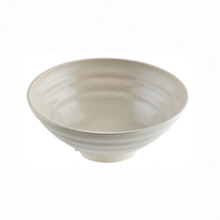 12pcs - 1300ml Ø21cm H8cm - Bol rond beige réemployable en composite "Huskly"