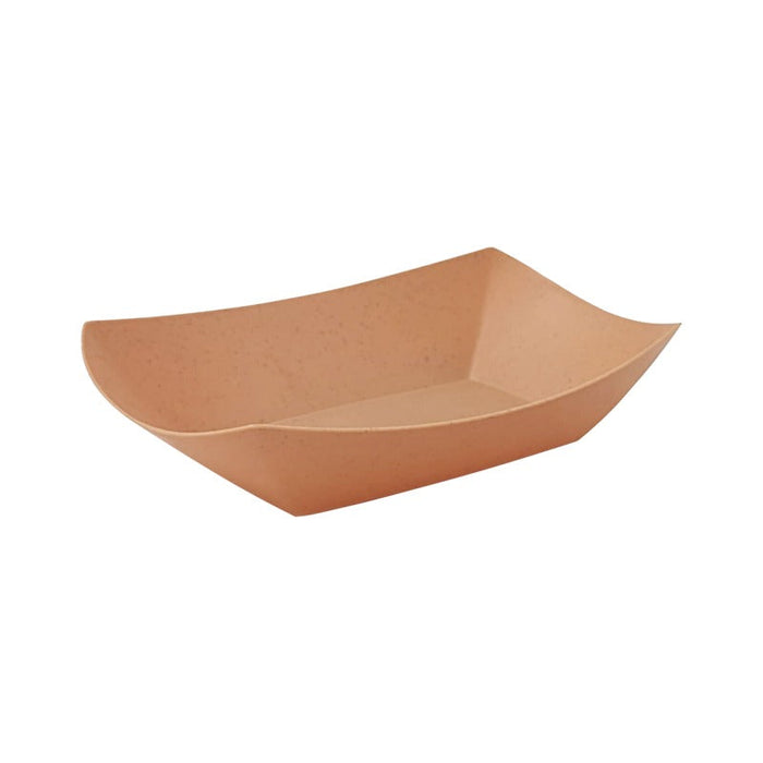 10pcs - 800ml 21,8x15,5x4cm - Barquette bateau en carton kraft réutilisable