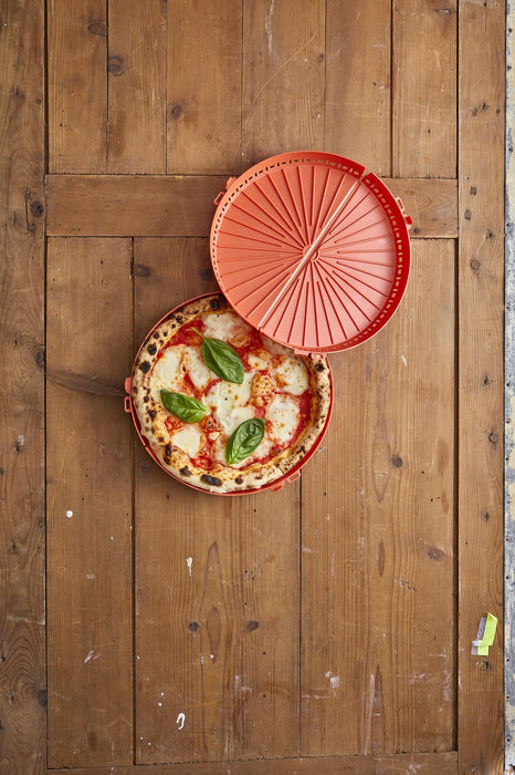 2pcs - Boîte à pizza ronde réutilisable - Ø 26 cm - H 2,8 cm