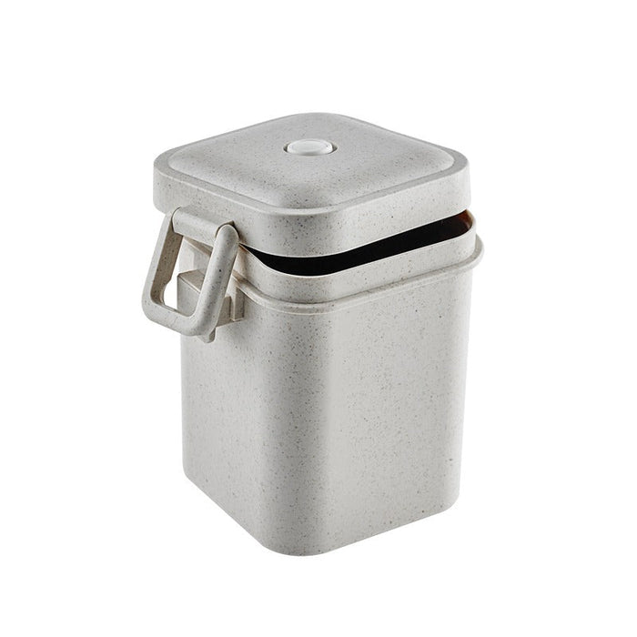 25pcs - Huskly pot à soupe avec couvercle réemployable composite beige - 600 ml - 10,5 cm x 9 cm x 12,5 cm