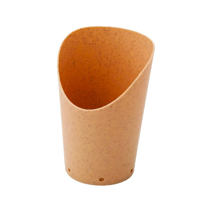 10pcs - Étui à wrap réemployable kraft 6 trous de ventilation - 220 ml - Ø 8 cm - H 11,8 cm