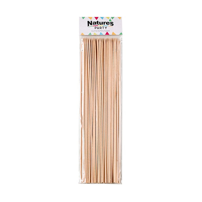 50pcs - Brochette bambou ronde - 25 cm