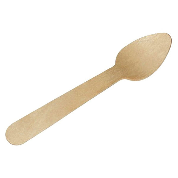 20pcs - Petite cuillère bois - 11 cm