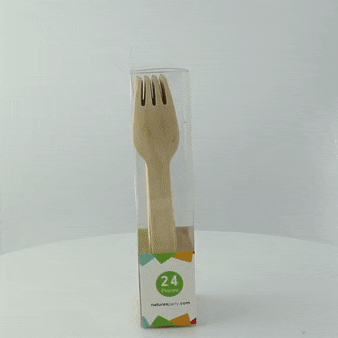 20pcs - Fourchette bois - 15,8 cm