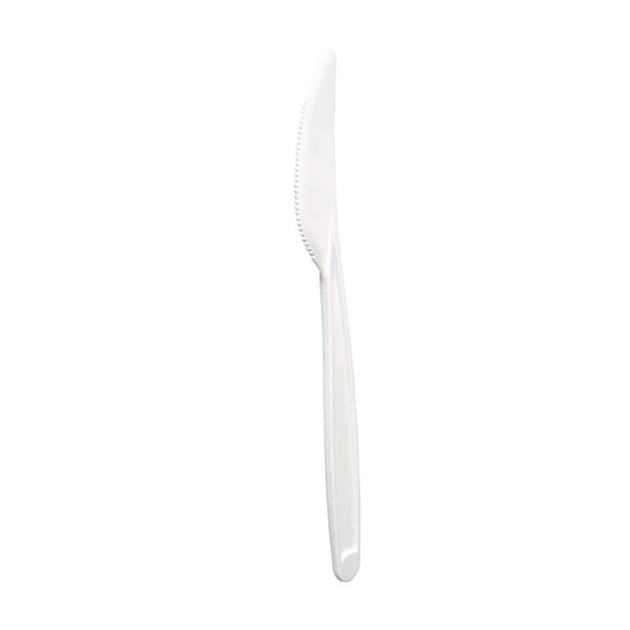 24pcs - Couteau PLA blanc - 18 cm
