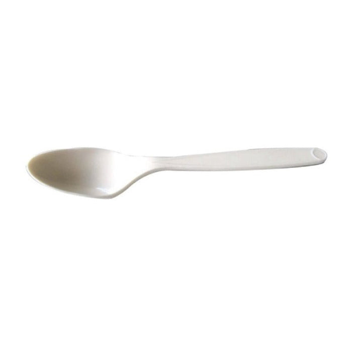 24pcs - Cuillère PLA blanche - 18 cm