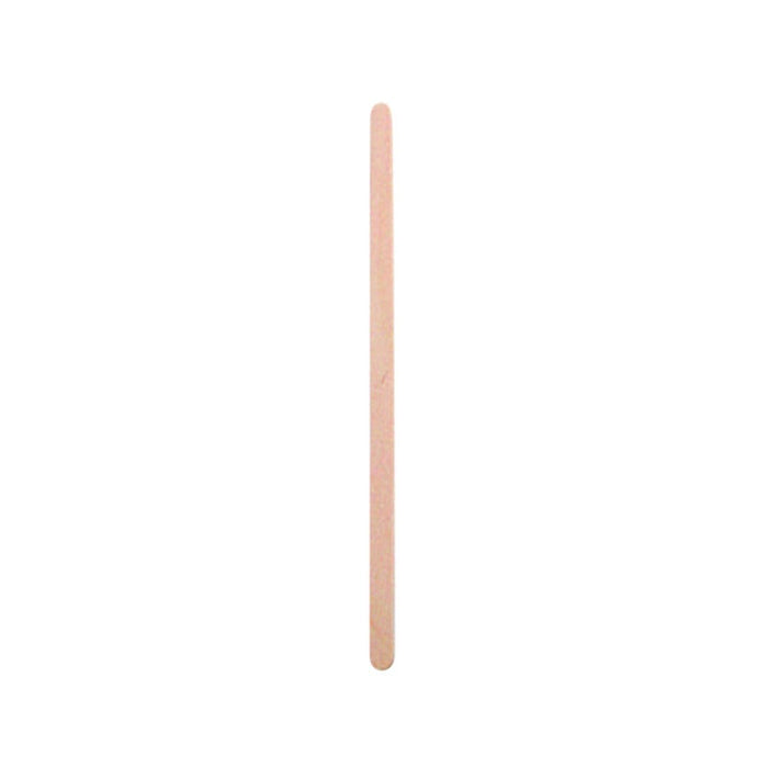 50pcs - Spatule à café bois à bouts arrondis - 11 cm
