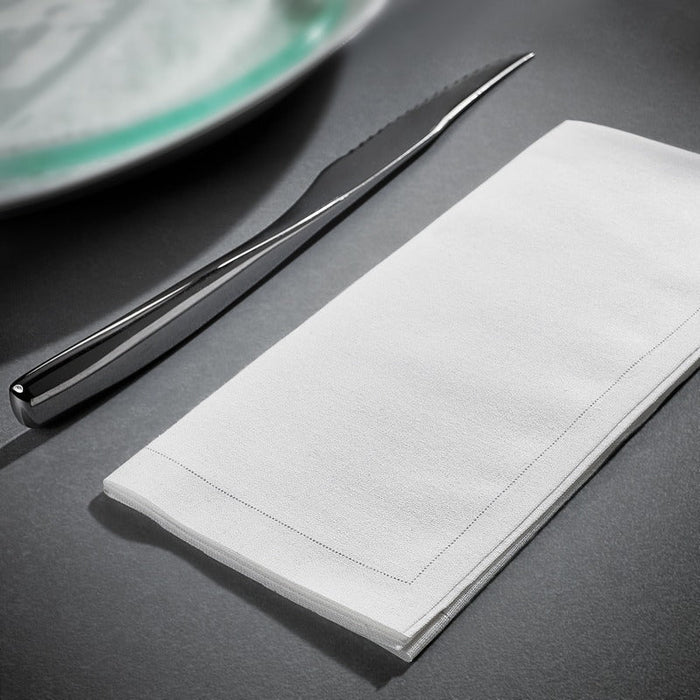 20pcs - Serviette cocktail coton blanc - 20 cm x 20 cm
