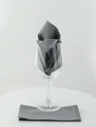 10pcs - Serviette de table coton gris - 40 cm x 40 cm