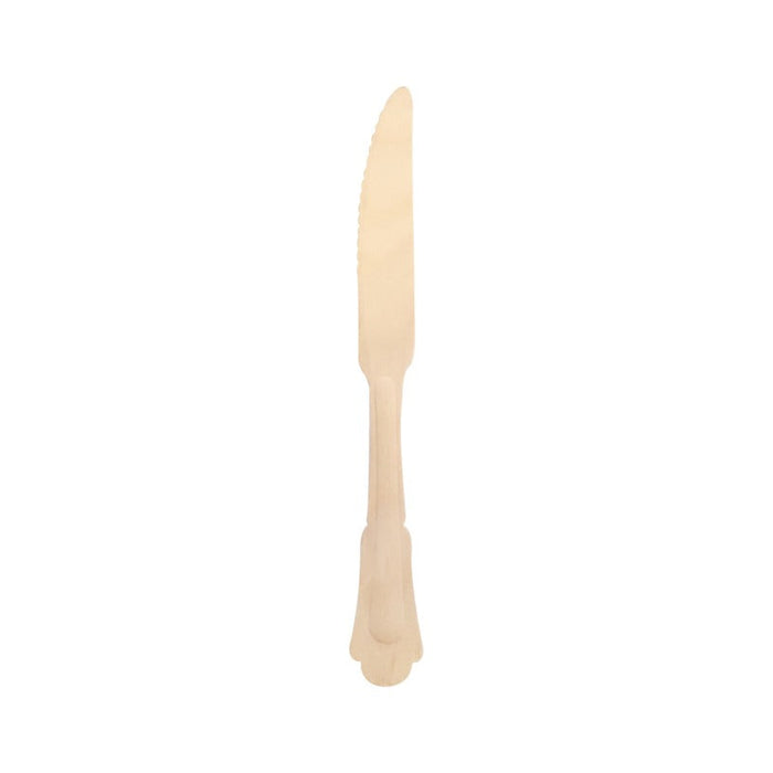 12pcs - Couteau bois "Baroque" - 20,5 cm