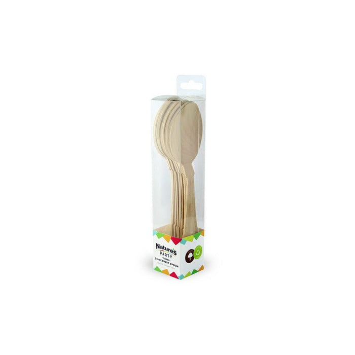 12pcs - 19,3cm - Cuillère bois "Baroque"