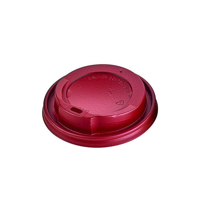 100pcs - Ø8cm H2cm - Couvercle PS rouge dôme avec bec - Compatible avec 210CORK8, 210GCBL121DA, 210GCR8K, 210GCSP9