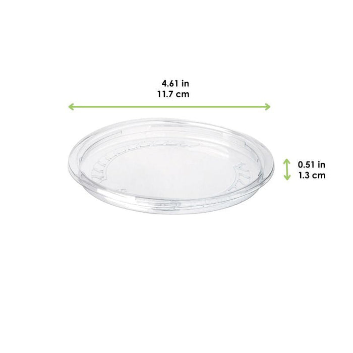 50pcs - Couvercle PET transparent rentrant - Ø 11,7 cm
