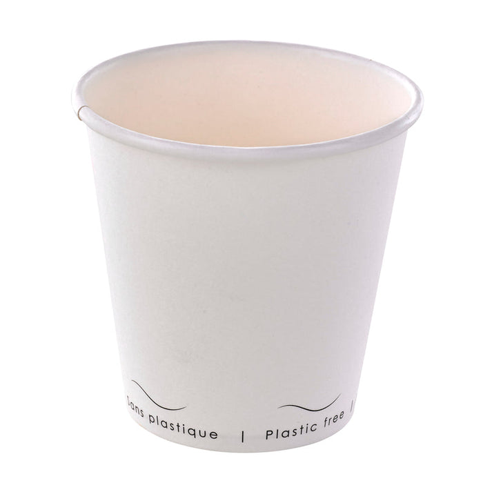50pcs - Gobelet carton blanc sans plastique "Eden" - 300 ml - Ø 9 cm - H 8,6 cm