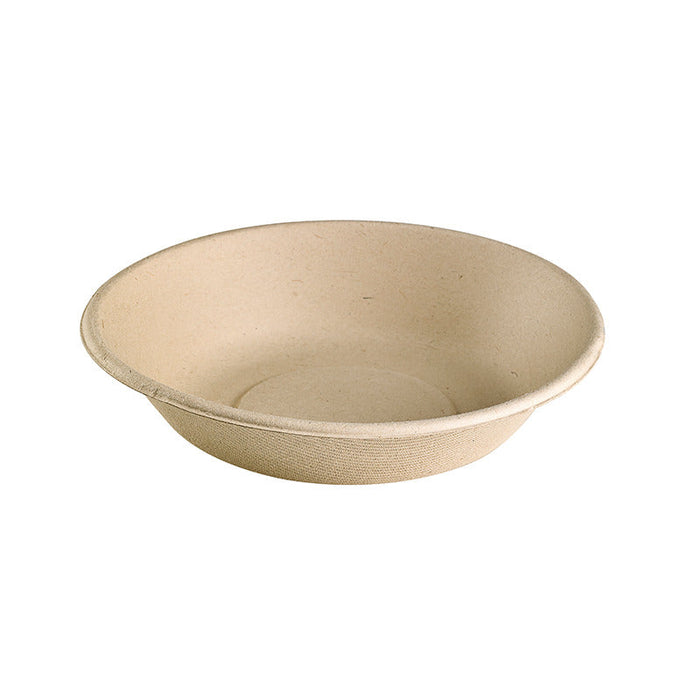 25pcs - Bol rond brun en pulpe - 410 ml - Ø 16 cm - H 3,6 cm