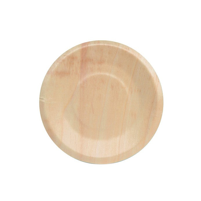 20pcs - Assiette ronde en bois "Scandinavie" - Ø 15 cm