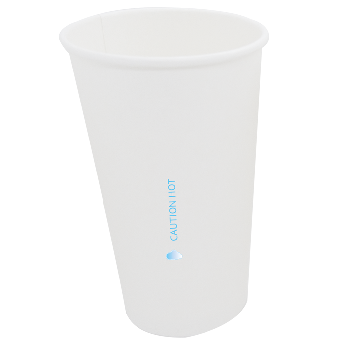25pcs - Gobelet carton blanc "AirCup" - 410 ml - Ø 9 cm - H 10,9 cm