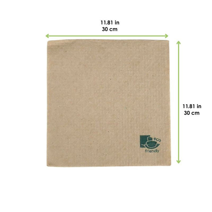 100pcs - Serviette papier écrue 1 pli - 30 cm x 30 cm