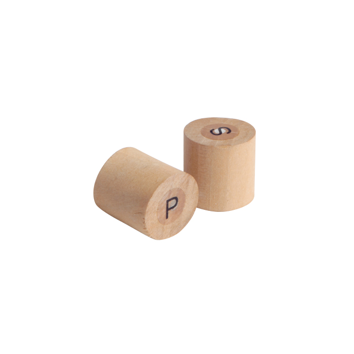 6pcs - 1,8x1,8x4cm - Mini set bambou sel et poivre