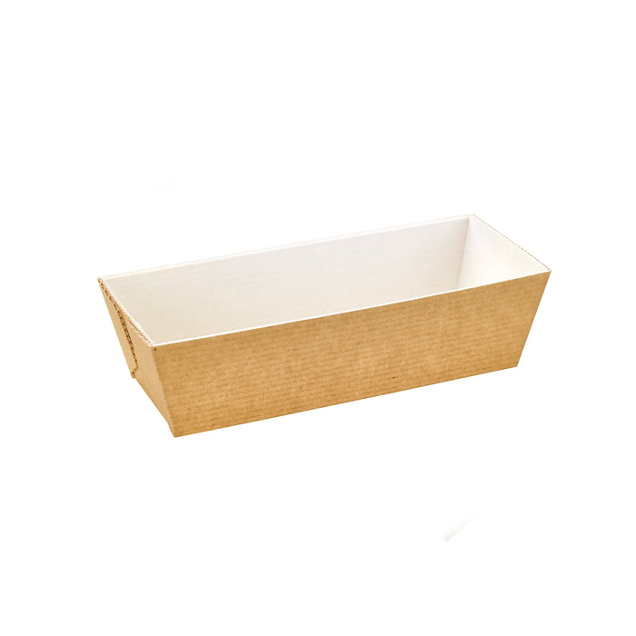 180pcs - Moule de cuisson rectangulaire en carton microflûte - 20,8 cm x 8,4 cm x 5,5 cm