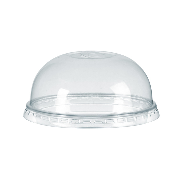 100pcs - Couvercle PLA transparent dôme avec croisillon - Ø 4,5 cm