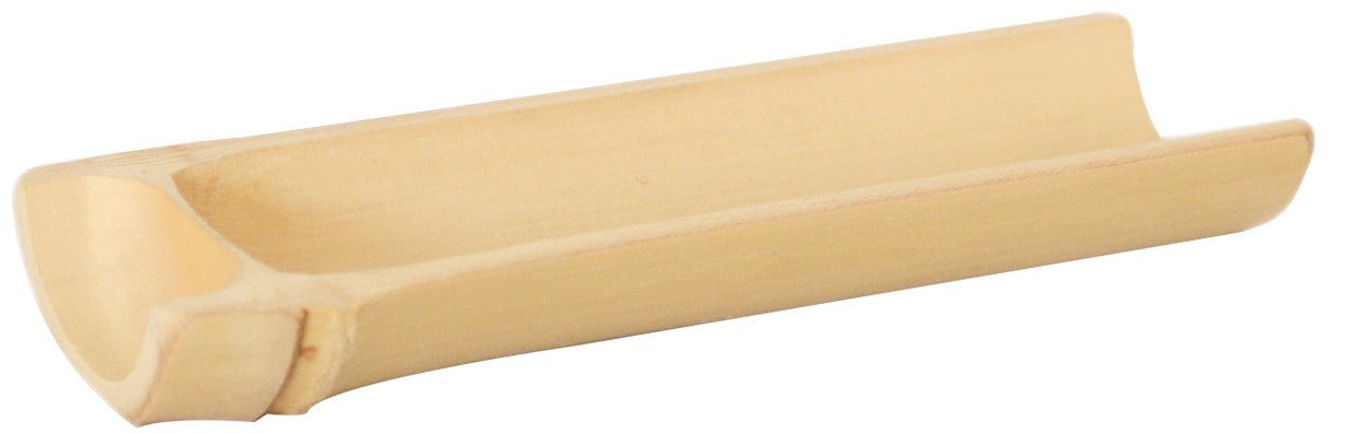 20pcs - Plat demi-cercle bambou "Osaka" - 15 cm x 3,5 cm