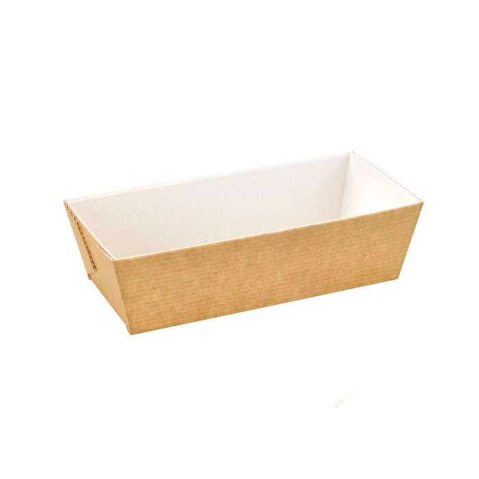 270pcs - 20,6x9,6x5,5cm - Moule de cuisson rectangulaire en carton microflûte