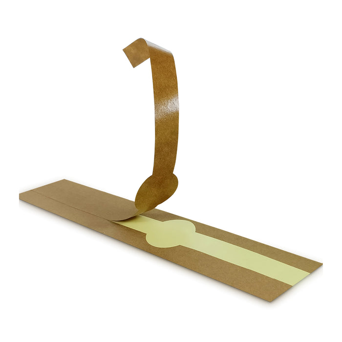 500pcs - Etiquette autocollante kraft brune - 30 cm x 2,2 cm