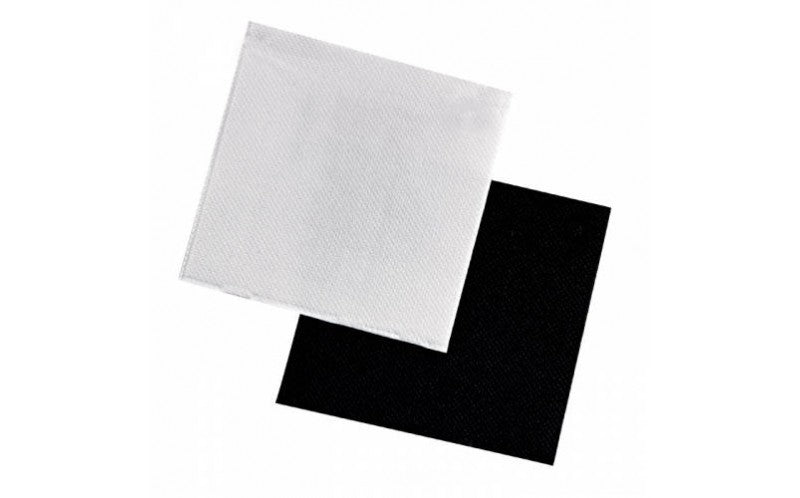 50pcs - Serviette non-tissé blanche - 40 cm x 40 cm
